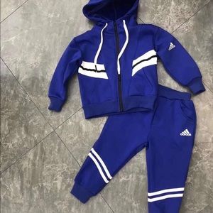 blue adidas sweat suit